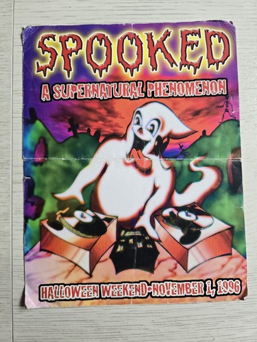 Spooked rave vintage flyer - spooked,