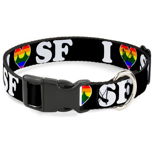 Plastic clip collar - clip, "heart