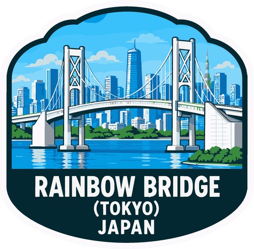Adesivo rainbow bridge - adesivo,