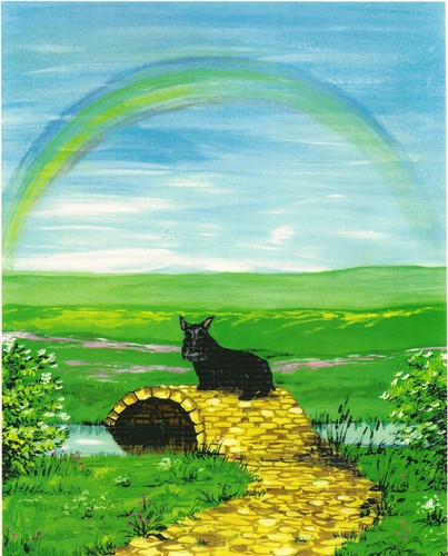 5x7 print painting scottish - 5x7, of