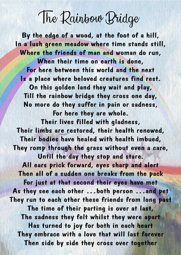 Stampa poesia ponte arcobaleno