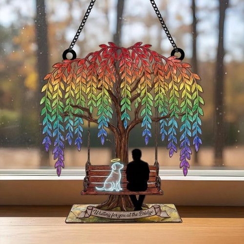 Rainbow bridge pet memorial - rainbow,