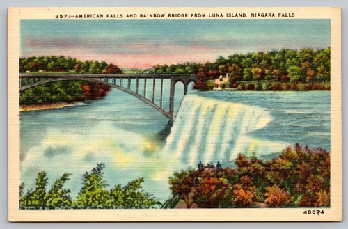 Cartolina american falls - cartolina,